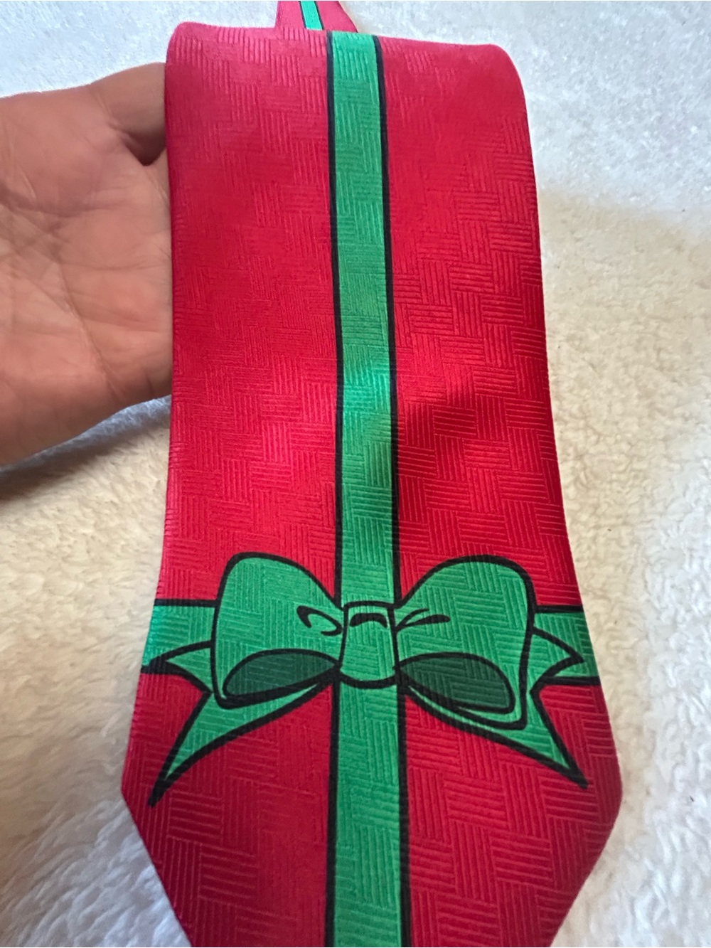 🎁3 for $30 - Red & Green Bow Necktie